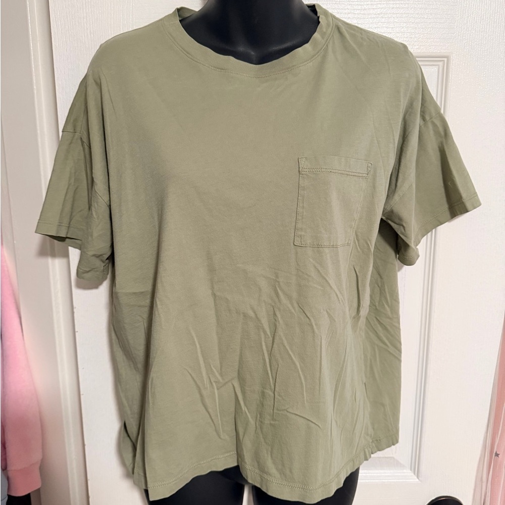 Christian Siriano Olive Short Sleeve Tee